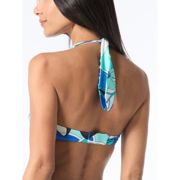 Coco Reef Contours Cameo Halter UW Push Up Bikini Top 12 36C Mosaic Garden NWT - Picture 3 of 3